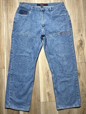 Vintage Enyce Skater Blue Baggy Denim Jeans - Men Size 40